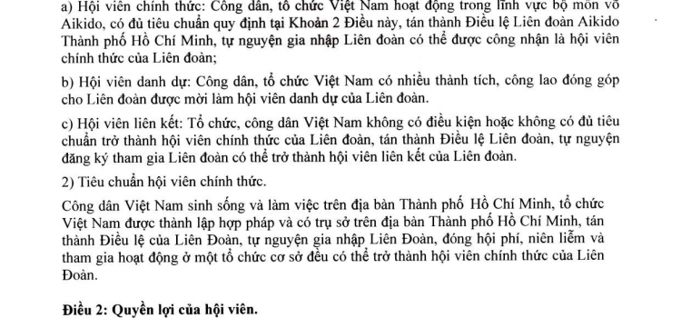 HAF – Quy định về hội viên của Liên đoàn – 2026