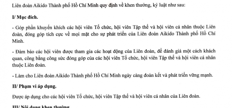 HAF – Quy định về khen thưởng, kỷ luật – 2026